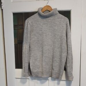 French Connection Women's Gray Turtleneck Sweater